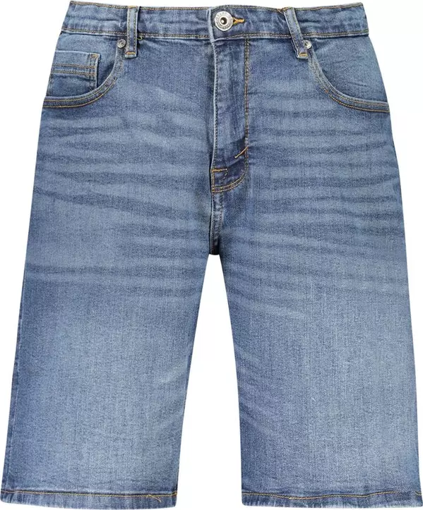 Blue Cotton Mens Short