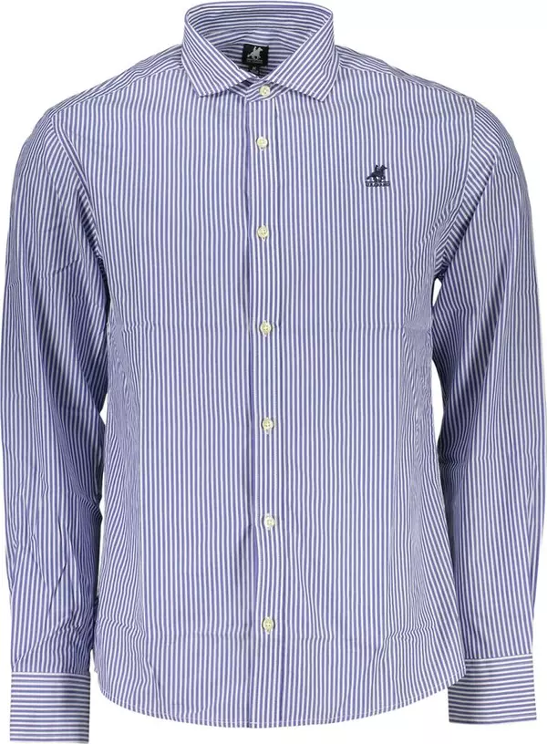 Blue Cotton Men's Shirt