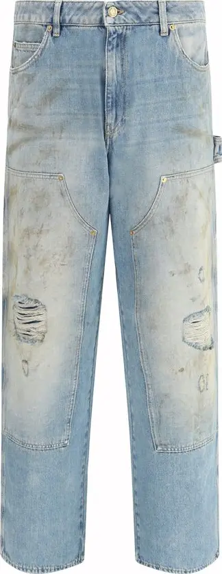 Blue Cotton Jeans Denim
