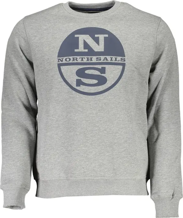 Gray Cotton Men Sweater