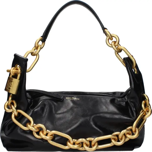Black Leather Shoulder Bag