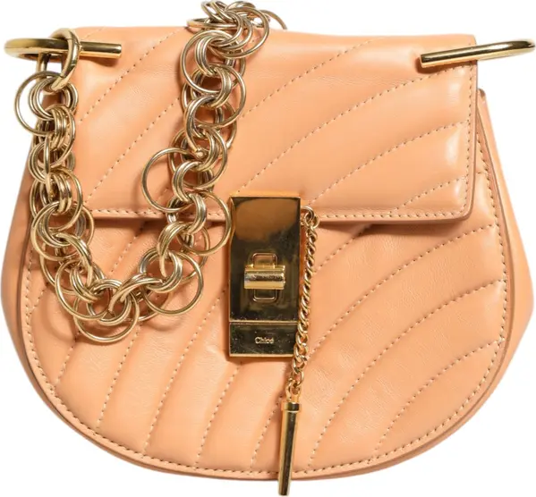 Quilted Calfskin Leather Drew Bijou Shoulder Bag