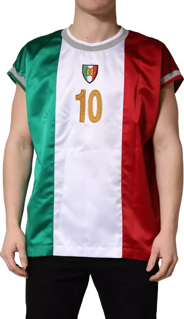 Multicolor Italian DG Logo Crew Neck T-shirt