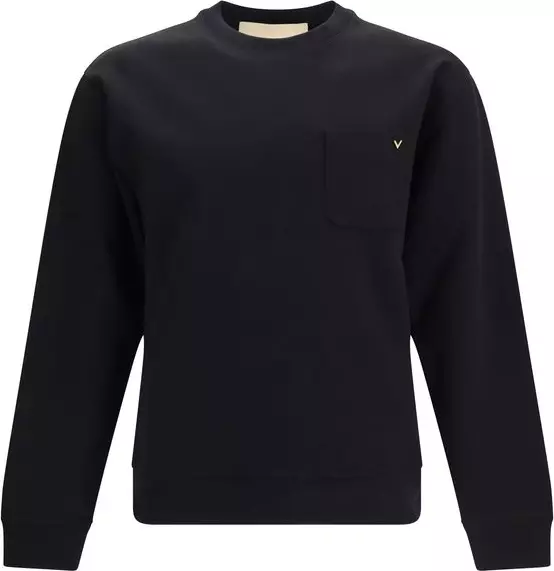 Black Cotton Sweatshirt