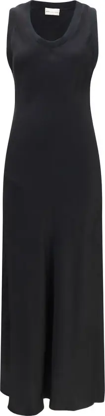 Black Viscose Casual Dress