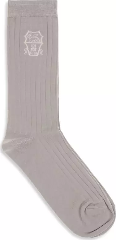 Beige Cotton Socks