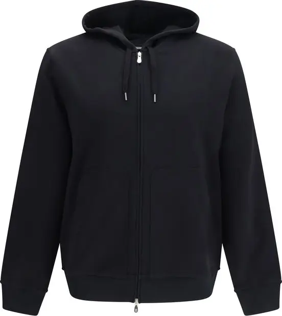 Black Cotton Sweatshirt