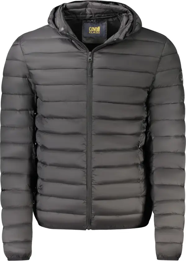 Black Polyester Light Jacket