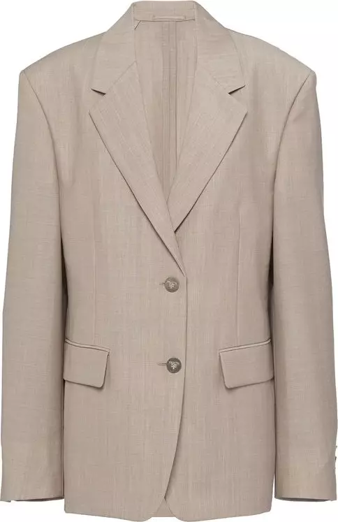 Beige Mohair Blazer