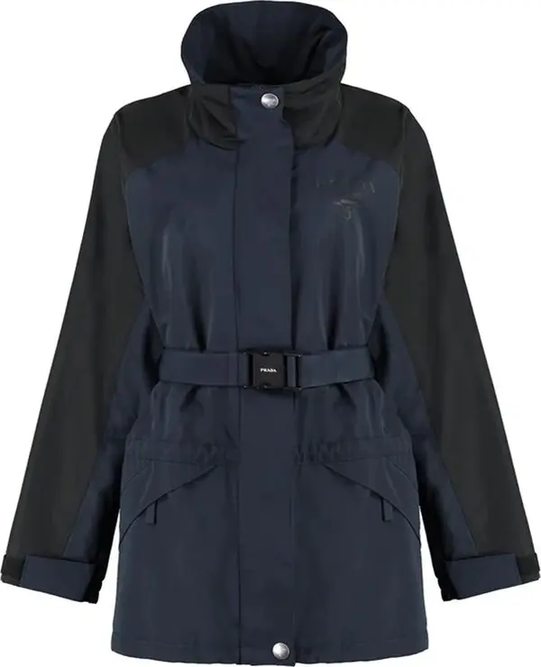 Blue Polyamide Shell Jacket