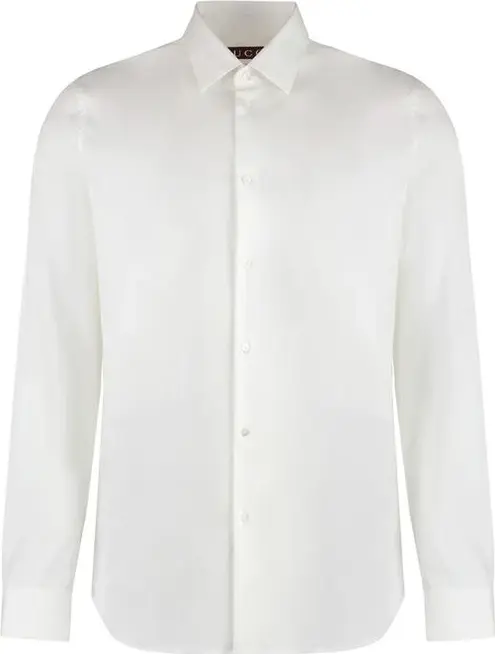 White Cotton Dress Shirt