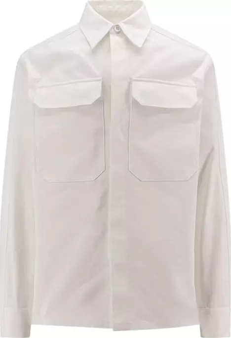 White Cotton Dress Shirt