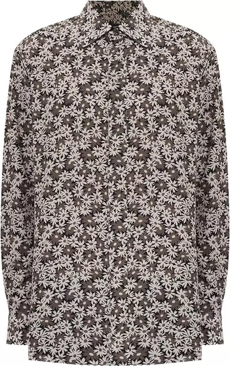 Bicolor Cotton Pattern Shirt