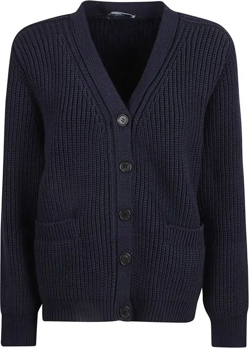 Blue Cotton Cardigan
