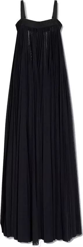 Black Cotton Casual Dress