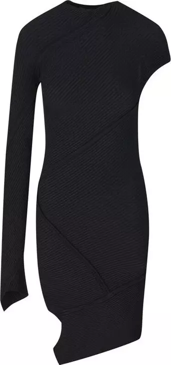 Black Polyester Casual Dress