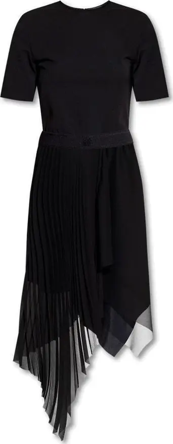 Black Polyester Casual Dress