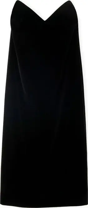 Black Cotton Cocktail Dress