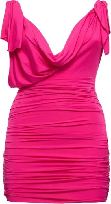 Multicolor Elastane Casual Dress