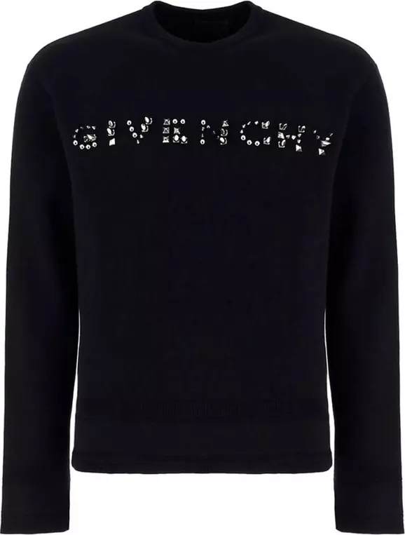 Black Cotton Sweatshirt