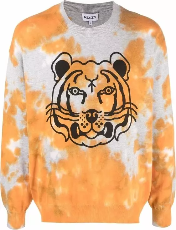 Orange Cotton Sweatshirt