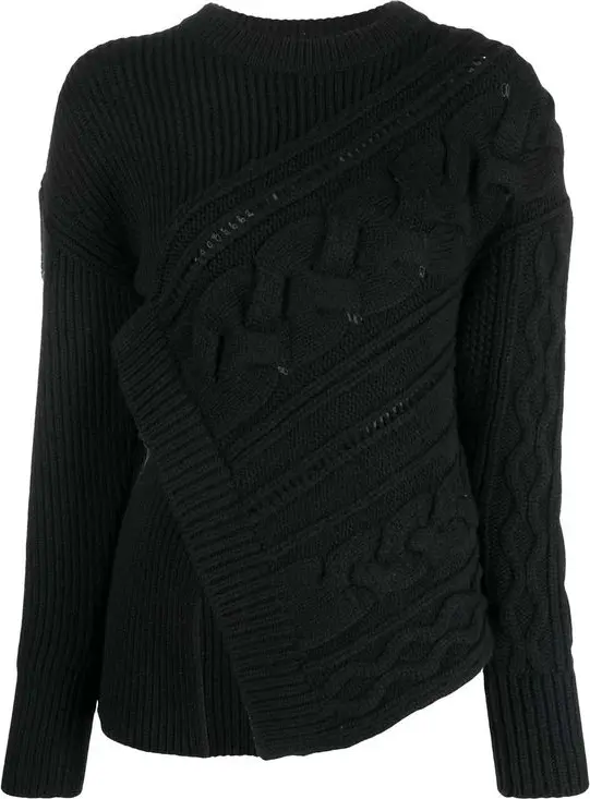 Black Wool Sweatshirt