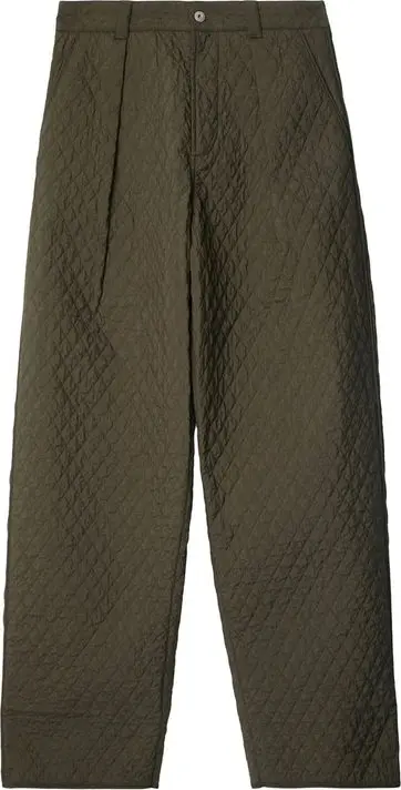 Bicolor Polyamide Casual Pants