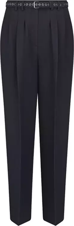 Black Wool Casual Pants