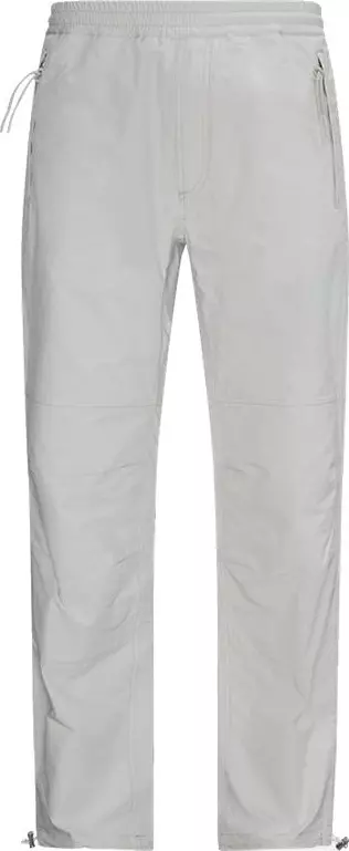 Gray Polyester Athletic Pants