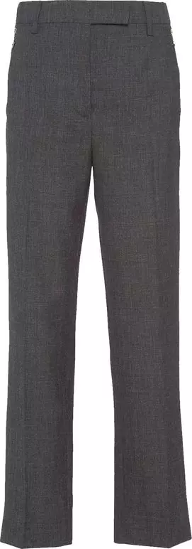 Gray Virgin Wool Pants