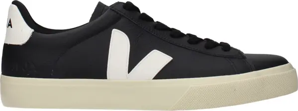 Black Leather Low Top Sneakers