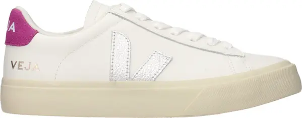 White Leather Low Top Sneakers