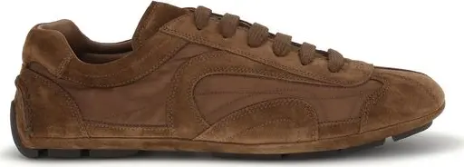 Brown Calf Leather Bos Taurus Low Top Sneakers