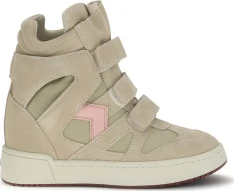 Beige Calf Leather Bos Taurus Chunky Sneakers