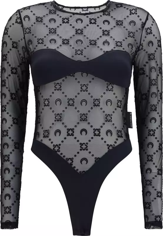 Black Polyamide Bodysuit