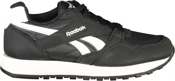 Black Polyester Womens Sneaker