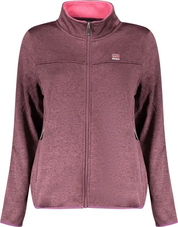 Purple Polyester Women Sweatshirt