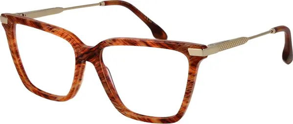 Orange Metal & Plastic Glasses (Frames)