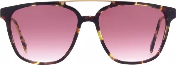 Brown Metal Sunglasses
