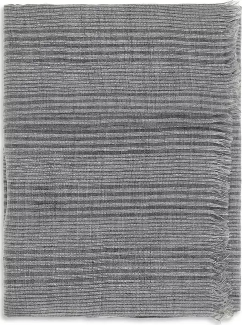 Gray Linen Scarf