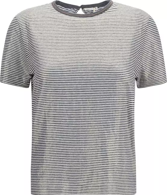 Multicolor Linen T-Shirt