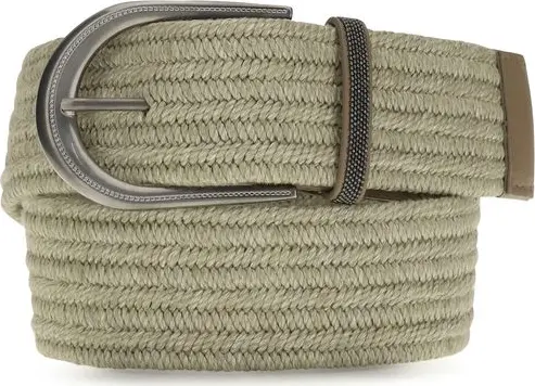 Beige Linen Regular Belt