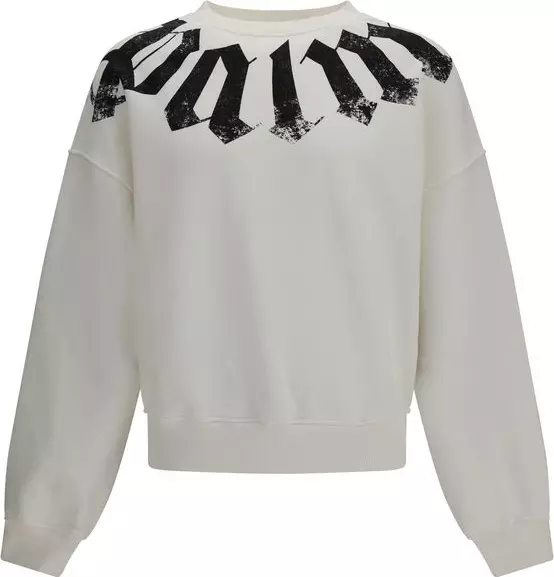 White Cotton Sweatshirt