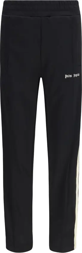 Black Polyester Athletic Pants