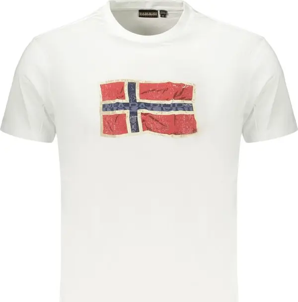 White Cotton Men's T-Shirt