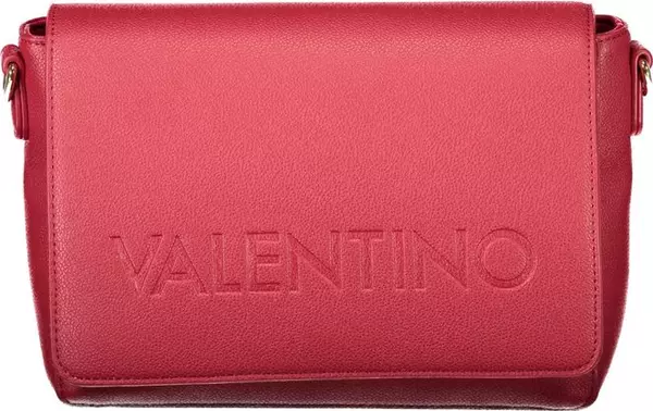Rosso Poliuretano Donna Bag With Adjustable And Removable Strap