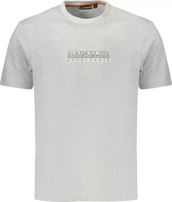 Gray Cotton Men's T-Shirt
