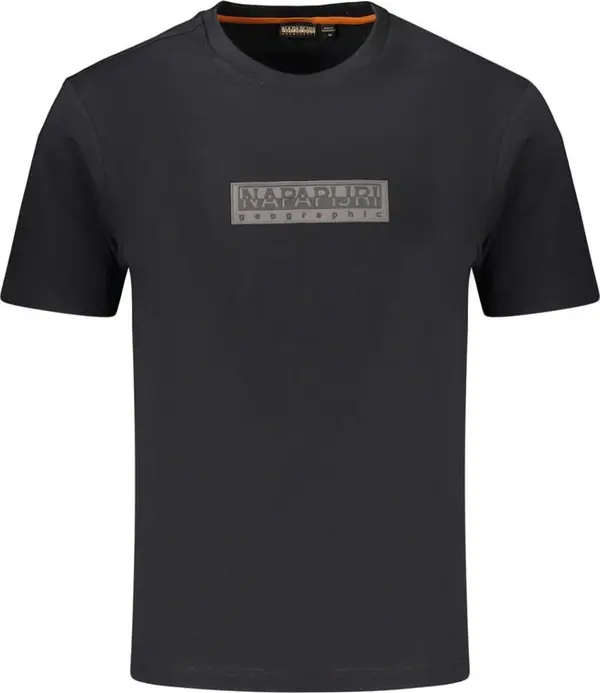 Black Cotton Men's T-Shirt