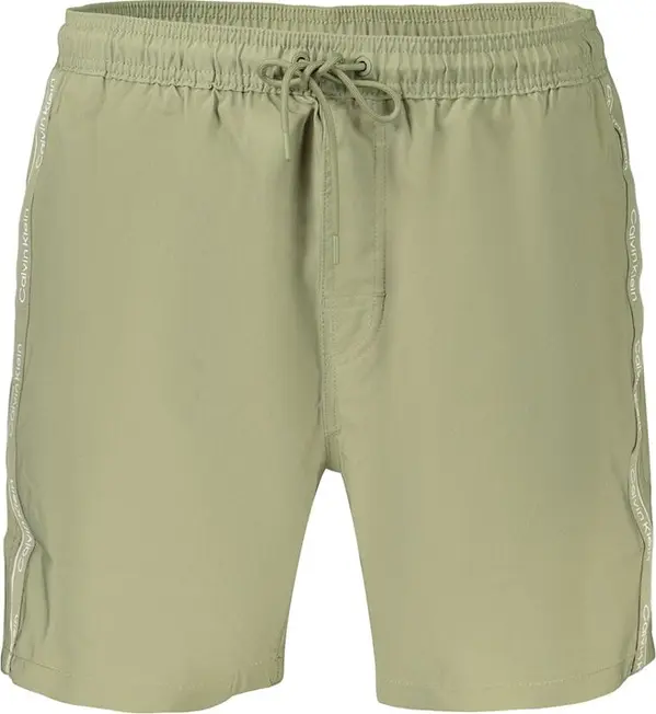 Green Polyester Men's Swim Short
