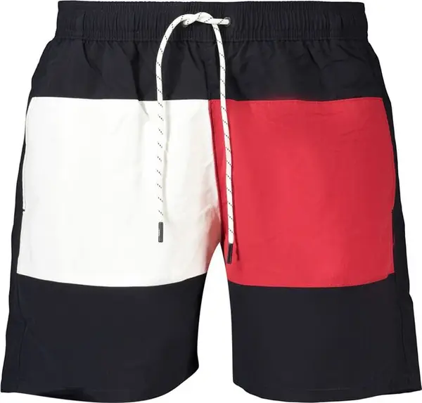 Blue Polyester Men's Swimwear